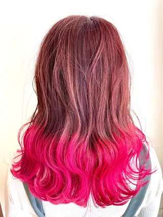 ミディアム カラー 《インナーカラー》 YAMADAのヘアスタイル