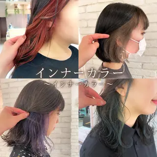 ミディアム 韓国レイヤー/ 艶カラー/礼二郎のヘアスタイル
