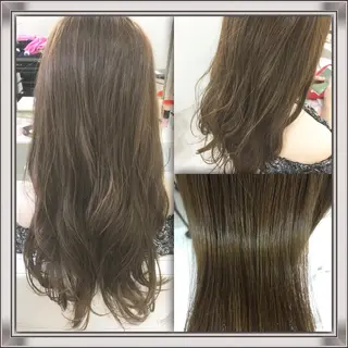セミロング ロング カラー 髪質改善 中川 翔のヘアスタイル