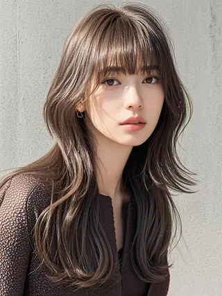 ロング ウルフカット 811 大阪梅田 ウルフのヘアスタイル