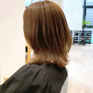ミディアム カラー 艶髪/髪質改善 ナカムラのヘアスタイル