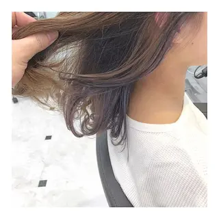 ミディアム カラー レイヤーボブ/ボブ 仲川和人のヘアスタイル