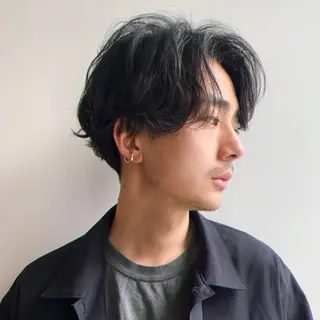 ミディアム メンズ 三矢 ちなつのヘアスタイル