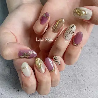 ネイル モチの良さ◉ フィルインネイル♡のネイルデザイン