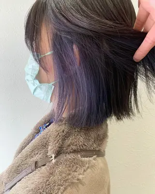ショート カラー hubhair レイヤー/透明感のヘアスタイル