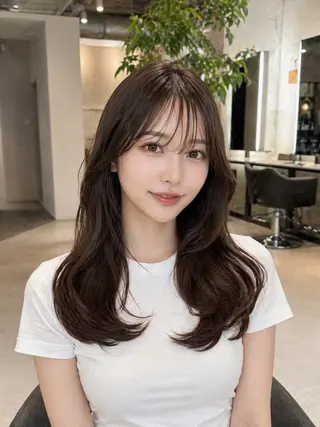 ロング 宇梶 千愛のヘアスタイル