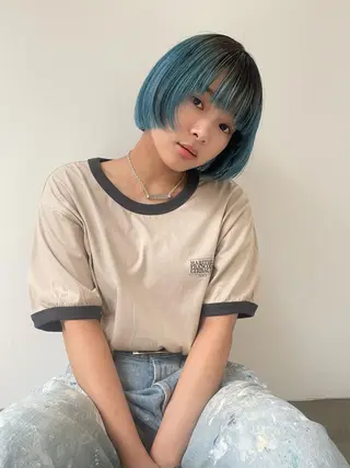ショート カラー 近藤 裕嗣のヘアスタイル