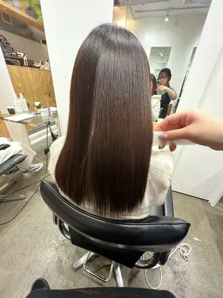 ロング カラー パーマ ✨髪質改善矯正× ブリーチ✨YU-KIのヘアスタイル