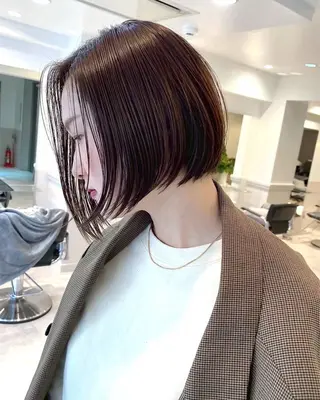 ショート カラー みゆき🐈⬛🪽 透明感カラー✄のヘアスタイル
