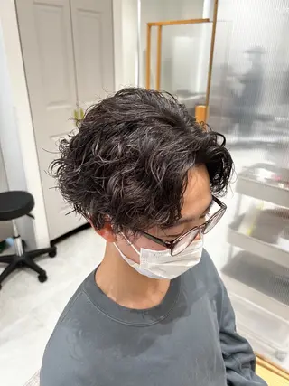 パーマ メンズ 🫧艶髪ボブ🫧 チカのヘアスタイル