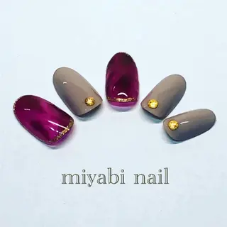 ネイル miyabi nail 桂川駅近くのネイルデザイン