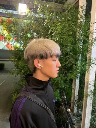 ショート カラー メンズ 増田 ルナのヘアスタイル