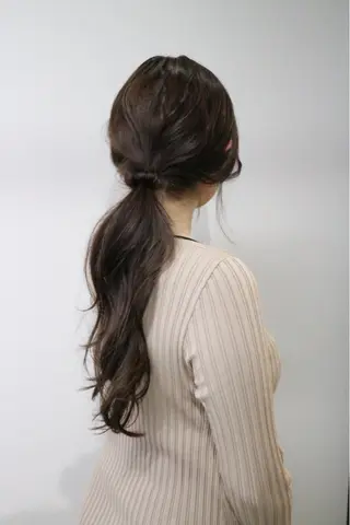 ロング カラー AKO .のヘアスタイル