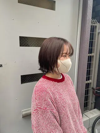 ショート やまさきえりこ ニュアンスパーマのヘアスタイル