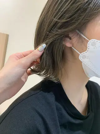 ショート カラー 店長ハイトーンカラー 柞山史奈のヘアスタイル