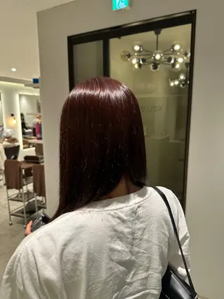 ミディアム 髪質改善ストレート 中林優太のヘアスタイル