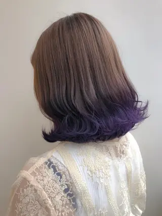ミディアム カラー 【透明感、艶髪】西村 有司のヘアスタイル