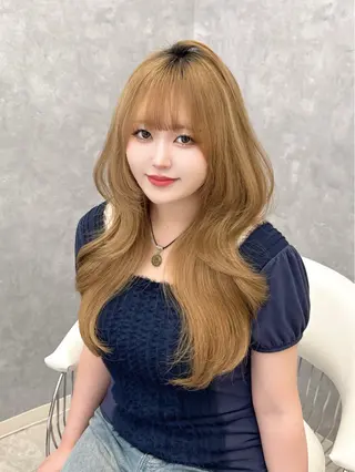ロング 古川 美羽のヘアスタイル