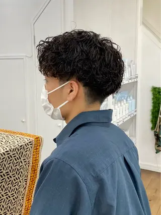 ミディアム メンズ特化サロン ウエダ ヒロキのヘアスタイル