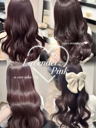ロング カラー 𝒎𝒐𝒆🩰 名駅/ヘアメ/暖色♡のヘアスタイル