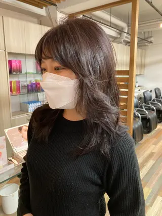 セミロング カラー ✂️似合わせの魔術師 石田一樹✂️のヘアスタイル