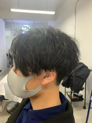 パーマ メンズ 中村 靖彬のヘアスタイル