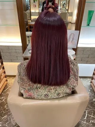 ミディアム カラー 髪質改善⭐️⭐️⭐️ コワフェルドエクセルのヘアスタイル