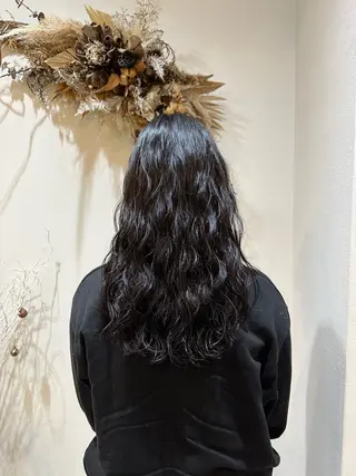パーマ MIRUKA/ 暖色カラー/ベージュのヘアスタイル