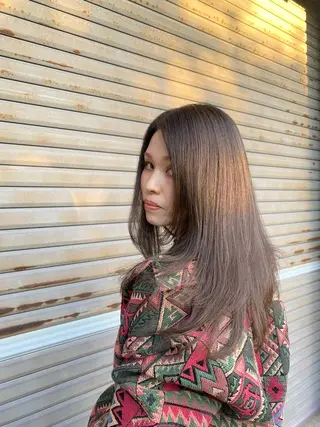 カラー CHIE艶カラー& 癒しヘッドスパ🌿のヘアスタイル