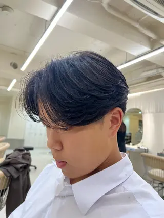 パーマ メンズ 重松 丈博のヘアスタイル