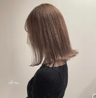 ミディアム カラー 清水 亮太／赤み消しカラーのヘアスタイル