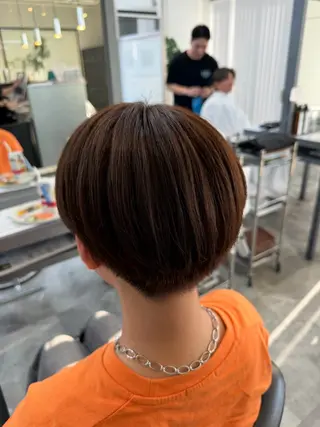 ショート 🍒暖色カラー🔥 栗俣嵐のヘアスタイル