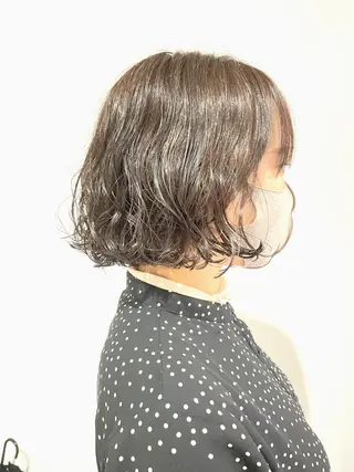 ショート パーマ ボブ/縮毛/レイヤー モトナリのヘアスタイル