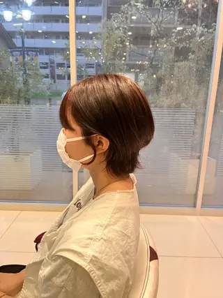 ショート カラー 縮毛/髪質改善 上野颯太のヘアスタイル