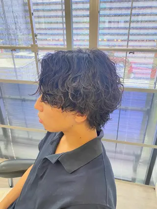 ミディアム パーマ メンズ dot.グループ指名 No.1橋本滉太のヘアスタイル