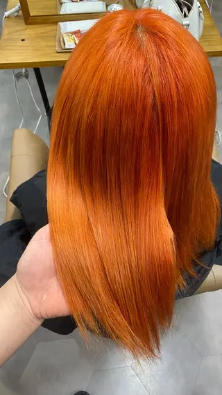 ミディアム 飯田 雷晟のヘアスタイル