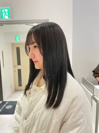 ミディアム カラー 🪞透け感&韓国ヘア 🪞honokaのヘアスタイル