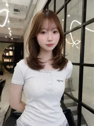 セミロング Maison HARU宮本 楓のヘアスタイル