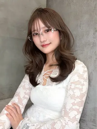 ロング ヘアアレンジ 🌻夏の透明感カラー 🩵韓国レイヤー櫻井のヘアスタイル