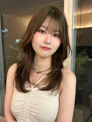 セミロング nina🤎/ 似合わせカットのヘアスタイル