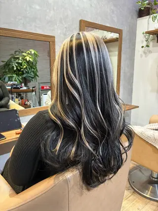 ロング カラー 金田 拓也のヘアスタイル