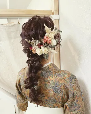 ロング ヘアアレンジ 【カメレオン】 上村 祥子のヘアスタイル