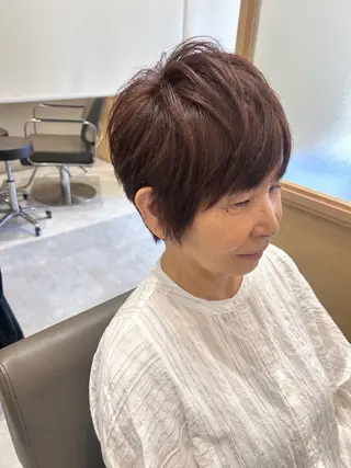 ショート メンズ 久木原 ゆりのヘアスタイル