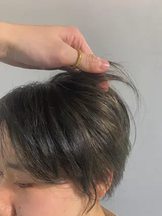 ショート カラー パーマ ボブパーマコテ巻き風 パーマNo1深江秀平のヘアスタイル