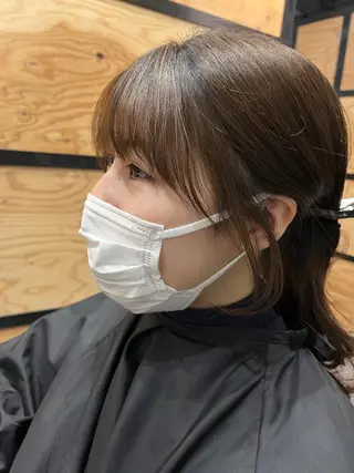 ショート カラー パーマ ヘアアレンジ メンズ キッズ ネイル マツエク・マツパ アイブロウ 久木原 ゆりのヘアスタイル