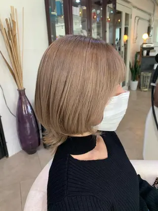 ミディアム 💛ハイトーン💛 りむのヘアスタイル