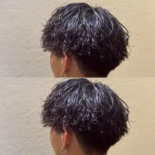 パーマ メンズ 水野 杏香のヘアスタイル