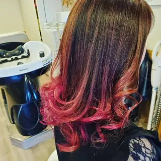 ロング カラー spa hair ark 富井直美のヘアスタイル