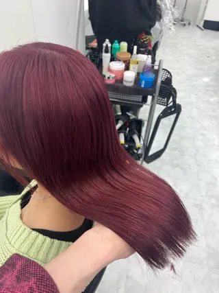 ミディアム カラー 💖似合わせカラー ブリーチ💖レイヤーのヘアスタイル