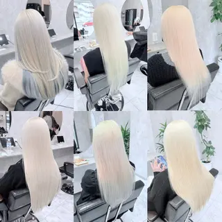 ロング カラー 🌈派手髪ハイトーン 🌈鈴木亮太🌈のヘアスタイル